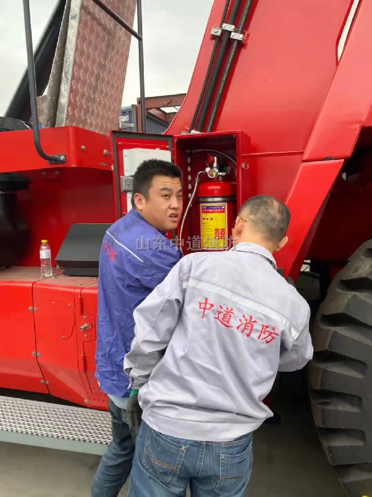 礦用車輛自動滅火系統構造